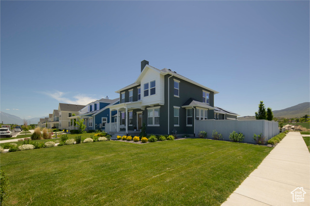 279 W FOUNDERS BLVD Saratoga Springs, Utah ***Seller will pay 2 points to buy down your rate as much as half a percent on a full price offer*** Located in the welcoming master planned community of Beacon Pointe. Enjoy 10 foot wide sidewalks on tree lined streets and an under construction clubhouse and pool. This home is a heavily customized version of the Bellevue floor plan built by Destination Homes. The residence sits on a 0.25 acre corner lot with immaculate landscaping that includes fruit trees and berry bushes. ~1,000sf of the 1,700sf basement is finished as a 2 bed 1 bath apartment with separate entrance, dedicated thermostat and sound proofing. Paid off solar system saves hundreds a month on utilities. Lake Mountain Middle School borders the East entrance of the community and the city just approved the plans for a new high school that will border the West entrance. The neighborhood organizes an annual 4th of July breakfast and bike parade and a spooky themed children's carnival each October. The owner paid for $110,000 in upgrades and customizations on the initial build. In the last two years the owner has also invested $30,000 in landscaping, $50,000 in solar, $100,000 finishing the 1,700 sf basement, and an additional $20,000 on built-in cabinetry, water softener, water filtration, and a whole house humidifier to combat Utah's dry air. Home is also wired for a hot tub and EV charger. All work was performed by licensed contractors.