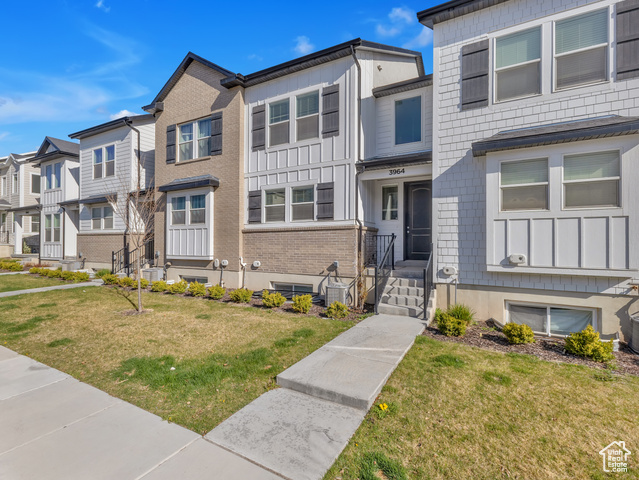 3964 W HARDMAN WAY Lehi, Utah ASSUMABLE FHA LOAN: 4.625 % Interest Rate, $3,031.77 Payment, & ~470,371.01 Loan Balance. Discover this stunning 3-bedroom townhome at 3964 W Hardman Way. Enjoy a bright, open-concept main floor with vaulted ceilings, and a spacious primary suite featuring an ensuite bath and walk-in closet. The unfinished basement offers potential for a bedroom, bathroom, and kitchen. The home is also minutes away from attractions like Thanksgiving Point, Traverse Mountain Outlets, Olympic Park, and Jordan River Trail, plus access to a clubhouse, pool, and playgrounds. A perfect blend of access, comfort, and location! Square footage figures are provided as a courtesy estimate only and were obtained from county records. Buyer is advised to obtain an independent measurement.