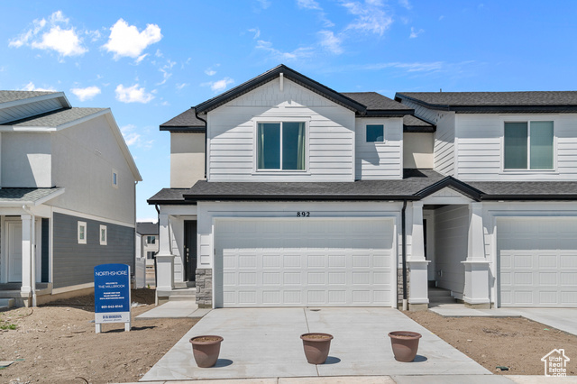 866 E SAND DOLLAR WAY 2329 Saratoga Springs, Utah Come see our wildly popular Millbrook floorplan loaded with many fantastic features such as a main level bathroom, an unfinished basement perfect for a large family room, home theater, or extra bedroom or office, as well as a private patio for your grill or doghouse. This unit is located with a beautiful new park, including swimming pool nearby! Modern shaker cabinets, beautiful white quartz countertops in kitchen and bathrooms, along with quality laminate flooring throughout main floor. Kitchen has a large island and comes with Whirlpool stainless-steel appliances and gas range. All upgrades included in price! Enjoy hassle-free landscaping, pool access, pickleball, multiple parks, and a clubhouse for entertaining. Ask me about our special interest rates and closing cost incentives, plus generous Home Warranties, Active Radon Mitigation System, and Smart Home Package which are all included. *No representation or warranties are made regarding school districts and assignments. Conduct your own investigation regarding current/future school boundaries. **Picture of home rendering only. Actual home may differ in color/materials/options. Square footage figures are provided as a courtesy estimate only and were obtained from building plans.