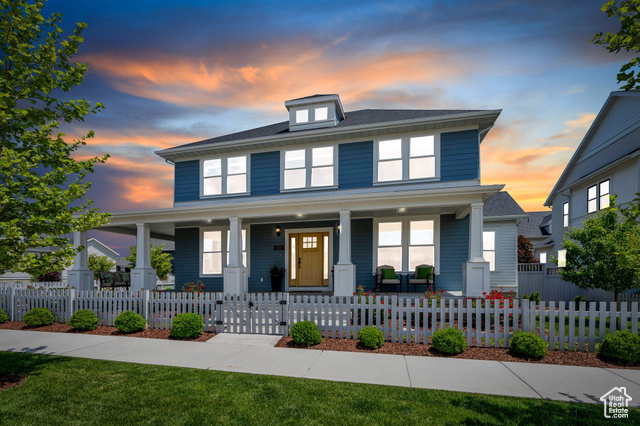 11221 S PROSPERITY RD South Jordan, Utah Live where luxury meets lifestyle - just steps from Daybreak's premier Watercourse amenity. This Craftsman inspired beauty is more than a home it's a destination. Steps from walking trails, kayaking and The Cove, you'll love the vibrant and serene lifestyle in the Daybreak community. Sunlit open layout and two story vaulted ceilings accent the designer gourmet Kitchen featuring a large island, SS appliances, double wall oven, bold accent cabinetry and abundant storage. The Family Room centers around a cozy gas fireplace, perfect for relaxing or gathering with friends. Main floor Primary Suite offers a true retreat with a spa-like ensuite bath with soaking tub, separate glass shower, double vanity and stylish tile flooring. Downstairs fully finished basement has spacious family room, theater room, game room and additional two bedrooms and a bonus space for kitchenette, hobbies, guests or entertaining. Upstairs has lovely loft family room and two ample bedrooms. Owners have invested in a whole-home humidifier, water softener and coveted three-car garage with custom overhead storage and 220 for EV charging! Residents of Daybreak have access to a variety of exclusive amenities, including parks, walking trails, and community events. Located near top-rated schools, shopping centers, and dining options, this home offers both comfort and convenience. ENJOY the elegance and ease living in the heart of upper Daybreak community! Let's schedule a showing today!