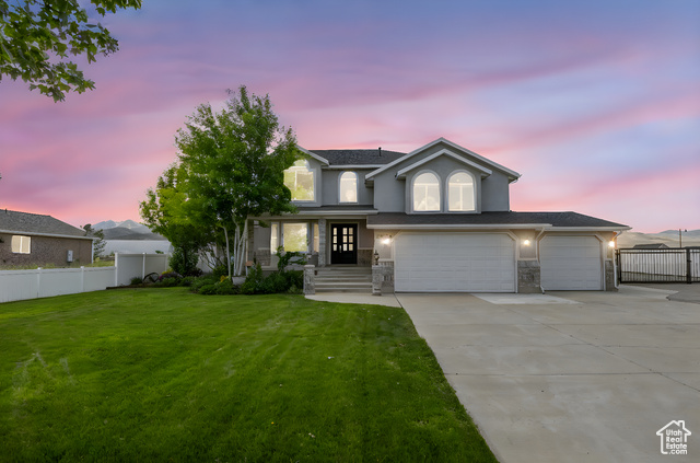 13226 S COCOMO CT W Herriman, Utah Welcome to this beautiful country oasis in the heart of Herriman. Horse property with Six bedrooms, Three bathrooms, with Three family rooms. The highlight of this home is the Updated Kitchen and Family Room, so much room for entertaining with family and friends. Three car garage with an extra Two car garage out back. Brand NEW Roof! Fresh paint throughout the house. Updated gorgeous master bedroom and bathroom. Upstairs Laundry. So much RV parking that you would need to own a car dealership in order to fill it up. In ground trampoline. Incredible Four stall barn with room to store hay and tac. Pasture located just behind the barn. This is 1.13 acres with mature and breathe taking landscaping. Oh did I mention this property also has it's very own Pickle Ball Court with outdoor lighting! Covered back patio for those outside BBQ celebrations. Yawl don't waste anytime and book a showing today, this property will go fast. Square footage figures are provided as a courtesy estimate only and were obtained from a previous appraisal. Buyers are advised to obtain an independent measurement.