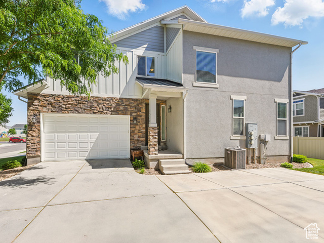 1574 N CORDOBA DR E Saratoga Springs, Utah Open houses: Friday 5-7pm and Saturday 12-2pm. Don't miss this beautifully maintained and thoughtfully updated townhome located just minutes from Lehi! With over 2,800 sq ft of living space, this home offers the perfect blend of comfort, functionality, and location. Upstairs, you'll find three generously sized bedrooms and a large loft area, ideal for a second living room, playroom, or creative space. The fully finished basement adds even more value with a quiet office or theater room, an additional family room, and a full bathroom. The 2-car garage includes ceiling-mounted shelves for excellent overhead storage. Other upgrades include a new 50-gallon water heater, new dishwasher, and a more powerful AC motor-all recently installed. A security system is also included; it just needs panel activation. Enjoy stunning mountain views and a wonderful community with four playgrounds within walking distance. Come see everything this home has to offer!