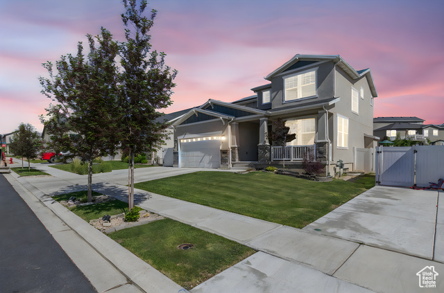 1295 E GRANITE PEAK ROAD RD Eagle Mountain, Utah Look no further-this is the one! Located in the desirable Overland community, this stunning 5-bed, 3.5-bath home is packed with upgrades and over 3,300 sq ft of fully finished living space. Enjoy a spacious open-concept layout, quartz countertops, smart features, and a finished basement with extra bedrooms and flex space. Solar panels are INCLUDED and completely PAID OFF-huge energy savings! The fully fenced backyard is perfect for relaxing or entertaining. Community perks include a pool, clubhouse, and playground. Immaculately maintained by original owners and close to schools, parks, and trails-this home truly has it all and priced right, make your appointment today because this one won't last long!