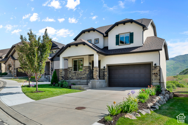 Welcome home to this truly special Draper home. Mid way up South Mountain in the fabulous Montreaux community this 2015  stunner has the mountain views and trail access you have been looking for. Jump onto the extensive Corner Canyon network from your back yard! Enjoy breathtaking vistas both day and night from the kitchen, the primary bedroom upstairs, or the wide open back patio. 4 bedrooms, 2.5 baths and an oversized 2 car garage give you space to spread out and relax. If convenience is your thing, look no further! The HOA handles all the yard work, the sprinkler maintenance, snow removal and even garbage collection. Fast access to I-15 in approximately 5 minutes. Beat the Summer heat and the Winter inversion up in your new castle in the sky! Please contact us for your private showing today!