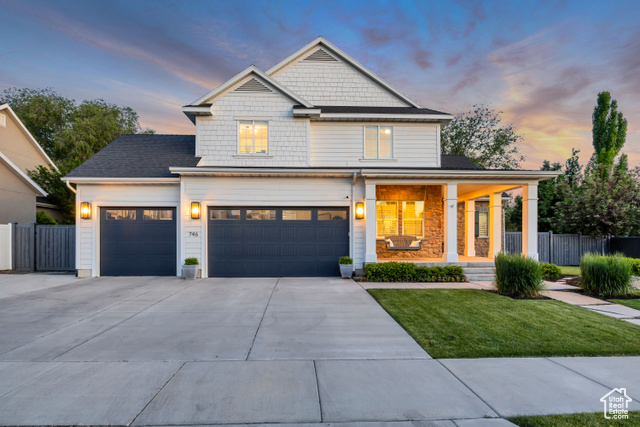 Brand new on the market and move in ready! This San Morino model sits in the back secluded corner of in the highly coveted Bellevue neighborhood. It is clean, fresh and up to date. Neutral colors, main floor living and a private yard backing walking trails. Sure to please almost every buyer.  Custom finishes such as real hardwood built-ins, modern laminate flooring, quartz  countertops and designer touches.    An impressive vaulted ceiling greets guests as they enter the home. Direct access to an office/flex room and a half bath. The open floorpan features a grand kitchen attached to a great room that's designed for everyday living as well as entertaining. Huge main floor laundry, mudroom placed off the garage entry. An oversized primary bedroom suite on the main floor, 3 additional bedrooms and a loft upstairs and 1 more bedroom with an on-suite bathroom in the basement. This means everyone gets a space to call their own.  Enjoy the fully finished , custom basement with high end wool carpet, an oversized family room, light and bright, open space, huge storage rooms and even a gym. The private backyard is fully landscaped with a paver patio, storage shed, 9ft fence for privacy from the walking trail directly behind the home and mountain views. All of this will make you want to spend every summer night outside.  Don't miss the 75% finished half bath in basement, framed in pocket door to seal off the on-suite and plenty of other custom hidden gems. Ask for details. You can store everything with the 3 car garage and basement storage rooms. Charge your EV in the garage with the 220 car charger. RV Parking up to 30 feet. And finally, location, location, location!  Bellevue is known as one of Draper's top shelf neighborhoods because of its location in the valley. Enjoy walking distance to Willow Springs Elementary and Corner Canyon High School, Draper dog park, tennis courts, splash pad and skate park. This home even has direct access to Draper's famous trail systems. Close to shopping and freeway access. Minutes away from Adobe, Xactware, Ebay, Pluralsight Campus and Silicon Slopes. Minutes away from ski resorts, canyons, hiking and biking trails, golf courses, shopping and more. SLC International Airport 15 minutes away. Final Note: Brand new Dishwasher and Microwave.  Ask to see it today!