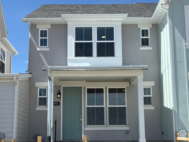 This brand new, gorgeous home has 2 owners suites, 2.5 bathrooms and a 2 Car Garage. It has Quartz kitchen countertops with an undermount sink. It also has beautiful 42" cabinetry with crown molding. There is upgraded flooring too. The home has stainless appliances with a gas range. The open floorplan is welcoming and comfortable. It has a large owner's suite & the home also has an additional bedroom with it's own bathroom and large closet. There is even a porch to sit and relax on a nice day. It has a fenced front yard too for your pets and outside enjoyment. The Daybreak community is in a very desirable location in South Jordan not far from all the everyday conveniences. The community features are unmatched!! I am currently offering tailor made incentives for our buyers. Whether it's a closing costs incentive, a rate buy-down, an appliance package, or pre-paid HOA dues. Call the listing agent today to find out more.