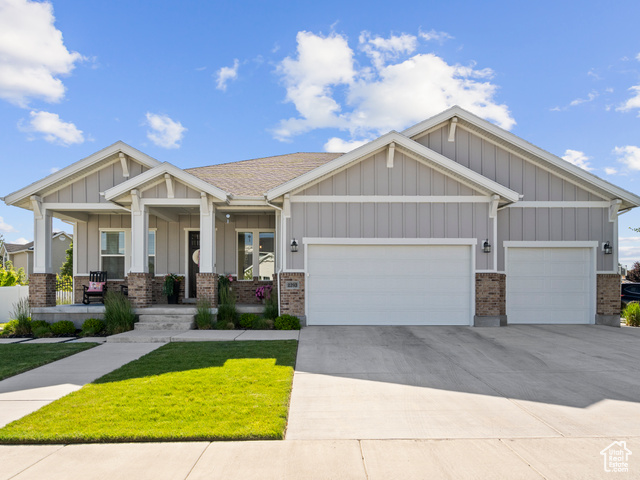 2393 N 300 E 108 Lehi, Utah Stunning 5-Bedroom Home on ~1/3 Acre with Rental Suite, Theater Room & Outdoor Oasis! Welcome to this beautiful 5-bedroom, 4-bathroom home that truly has it all! Thoughtfully designed for modern living, this property offers exceptional versatility, comfort, and style. Step inside to discover a spacious main floor featuring a well-appointed study, a private, primary bedroom suite with a luxurious ensuite and the convenience of main floor laundry. The heart of the home is the inviting family room, complete with custom built-ins and a cozy gas fireplace, creating the perfect space for gatherings and relaxation. The kitchen boasts quartz countertops, double ovens, a huge built-in refrigerator/freezer, and walk-in pantry. The rental suite or apartment has a separate entrance with a fully finished kitchen, family room, bedroom, laundry, and bathroom. The space is currently being rented for $1,200 a month. It also has two dedicated parking spaces. The rental unit can be opened up (via two existing doors) to the rest of the basement and can be used as part of the overall home. Whether you're looking for extra income, multi-generational living, or more space for your own family, this setup is ready to meet your needs. The brand new carpet and pad downstairs add a fresh, modern touch. Movie nights are a dream in the dedicated theater section, while the epoxy-coated garage floors offer durability and a clean, polished look. Step outside and enjoy the incredible backyard space, featuring a 1-year-old, 20 foot swim spa for ultimate relaxation, play structure, RV parking, and a shed for all your storage needs. A built-in BBQ/sink and covered patio provide a great family hang out area. The decorative Trimlight lighting on the exterior adds the perfect finishing touch, making your home stand out beautifully in the neighborhood.This home truly offers something for everyone don't miss your chance to make it yours!