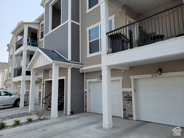 14474 RENNER LN 302 Herriman, Utah 3 bedroom, 2 bathroom modern condo on the top level. The top level is ideal with no noise from above, and vaulted ceilings that add a spacious feel. Conveniently located off the Mountain View Corridor. The condo offers a walk in closet off the master suite, a large walk in laundry room, A water softener and tankless water heater, an attached garage with opener, a beautiful pool, playground, basketball court. This condo is walking distance to elementary, middle, and high schools. Square footage figures are provided as a courtesy estimate only and were obtained from county tax data. Buyer is advised to obtain an independent measurement.