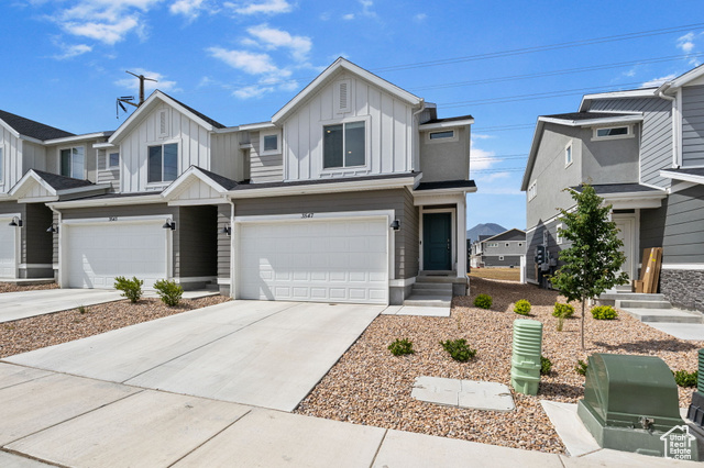 3547 E 1360 S Spanish Fork, Utah Modern Townhome in Desirable Quiet Valley Community - Unfinished Basement & Rental Friendly! This practically new (built 2023) end-unit townhome is located in Spanish Fork's highly sought-after Quiet Valley Community, offering a peaceful setting away from main roads. Boasting an abundance of natural light thanks to six extra windows, this home provides comfortable and contemporary living with 3 bedrooms and 2.5 bathrooms. The private, fenced backyard is perfect for relaxation and outdoor enjoyment, with a convenient back fence gate for access to a shared common area. The unfinished basement offers fantastic future expansion possibilities, ready for your personal touch. Residents of Quiet Valley enjoy incredible community amenities, including parks, picnic areas, a swimming pool, and pickleball courts-all just a short walk away. Investors will appreciate that the community allows rentals, offering excellent income potential. Conveniently located, this home is just minutes away from a wealth of outdoor activities in Springville, Mapleton, and Spanish Fork. You'll also find quick access to entertainment, diverse dining options, shopping, and seamless connectivity to I-15, making commutes and errands a breeze. Don't miss the opportunity to own in this vibrant and amenity-rich community! Square footage figures are provided as a courtesy estimate only and were obtained from County Records. Buyer is advised to obtain an independent measurement.