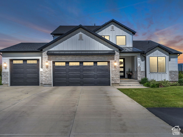 569 W CASCADE LOOP Midway, Utah Welcome to this beautifully designed 6-bedroom, 4-bathroom home in the sought-after Cascade Meadows subdivision, built in 2022 and thoughtfully crafted for comfort. Nestled in one of Midway's newest communities, this spacious residence offers a perfect blend of modern elegance and cozy mountain living. Step inside and you'll find two full kitchens, ideal for hosting large gatherings or multigenerational living. The interior is appointed with a mix of tile, hardwood flooring, complementing the home's clean, contemporary design. Two fireplaces provide inviting warmth throughout the seasons, creating cozy focal points in both the main and lower-level living areas. This home is as versatile as it is stylish offering six well-sized bedrooms, expansive openconcept spaces, and abundant natural light that brings the outdoors in. Whether you're entertaining guests, accommodating a large family, or simply enjoying your own retreat, the layout delivers both ease and flexibility. Outside, residents enjoy access to a community park, perfect for morning strolls, evening gatherings, or playtime with kids and pets. Located just minutes from world-class golf, fishing, skiing, and the scenic beauty of the Wasatch Mountains, this property positions you at the crossroads of recreation and relaxation. Whether you're seeking a full-time residence, mountain getaway, or investment opportunity, this home in Midway delivers space, style, and lifestyle.