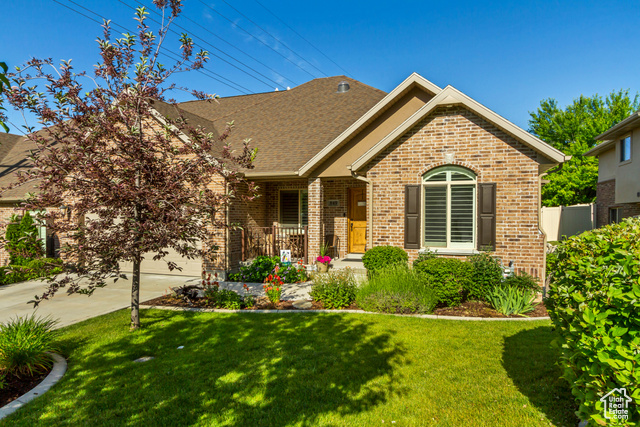 849 N 400 E Springville, Utah Discover elegant, maintenance-free living in this stunning 3,465 sq ft twin home nestled in the quiet 55+ Garden Homes of Millpond community in Springville. Boasting 4 bedrooms and 2.5 bathrooms, this thoughtfully designed home features main-level living, soaring vaulted ceilings, a spacious open floor plan, and a sleek modern kitchen perfect for entertaining. Enjoy breathtaking mountain views from the front patio and enjoy the fully fenced backyard complete with a large covered patio, ideal for relaxing or hosting. The upper loft offers additional versatile living space, while the finished basement includes a generous family room and kitchenette for guests or your movie night, equipped with a wet bar, microwave, and fridge. Google Fiber is also available for your convenience and high-speed internet. With single-level living at its finest and all the high-end updates you could ever need, this is a rare opportunity you won't want to miss! Reach out today for a private showing.