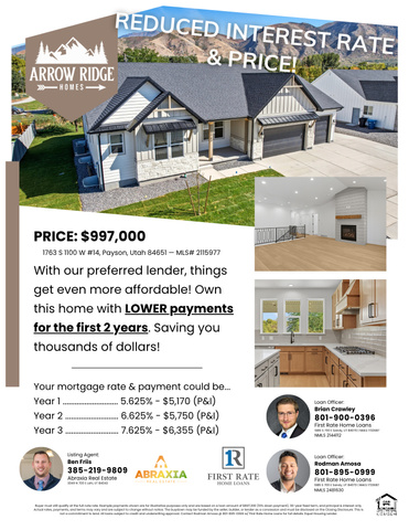 Photo 2 for MLS #2115977 at 1763 S 1100 West #14